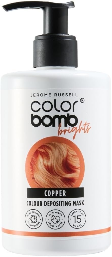 Jerome Russell COPPER Bright Colour Bomb | Colour Depositing Hair Mask