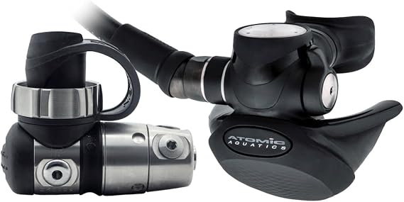 Atomic Aquatics TFX Scuba Diving Regulator | Unique Front Exhaust Design | Provides Effortless Breathing in All Diving Positions| Durable Titanium Components