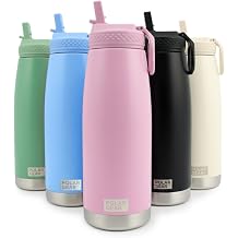 Polar Gear 930ml Double Wall Stainless Steel Water Bottle with Straw | Leakproof Thermal Insulated Water Bottles with Straw | BPA Free Metal Drinking Bottles for Adults for Gym Work Travel (Fondant)