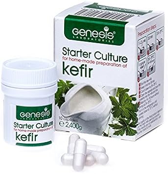 Kefir Starter Culture for Home-Made/Natural, Organic/ - 10 Capsules for 20 liters