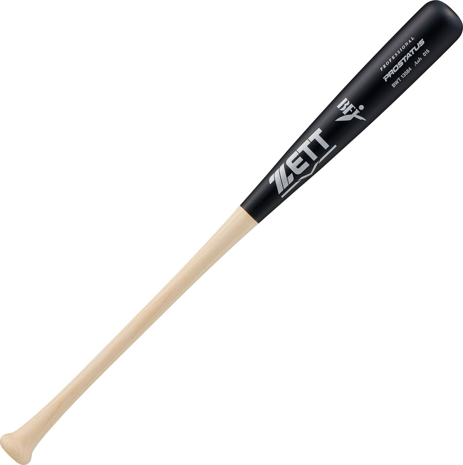 Zett BWT13584 Hard Baseball Bat, Prostatus, Wood White Ash from North America, 33.1 inches 84 cm, Average 31.1 oz 900 g, Made in Japan