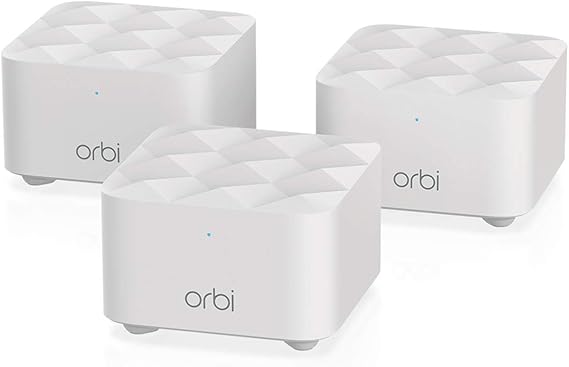NETGEAR Orbi Whole Home Mesh WiFi System (RBK13) Router Replacement Covers up to 4,500 sq. ft. with 1 Router & 2 Satellites