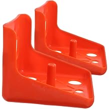 2Pcs Salt Block Holders Livestock Salt Lick Holder Feeder Sheep Cattle Mineral Lick Rack with Tray for Easy Cleaning Goats Deer Horses 6.69x6.30x5.35cm
