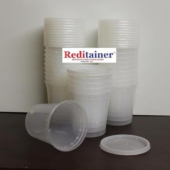 24 oz. Deli Food Containers w/Lids - Pack of 30 - Food Storage
