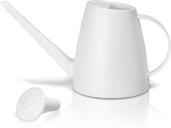 Plant Watering Can for Home Plant Garden 1/2 Gallon White