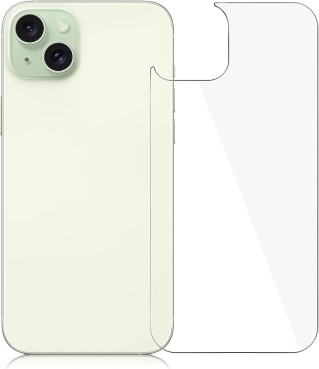 Powerfox iPhone 15 Uyumlu Arka Kırılmaz Cam Ekran Koruyucu