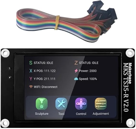 Makerbase Mks Robin Nano V3 Eagle 32bit Control Panel TMC2209 Motor Drive WiFi TS35 3D Touch Screen 3D Printer Part Motherboard (MKS TS35-R V2.0)