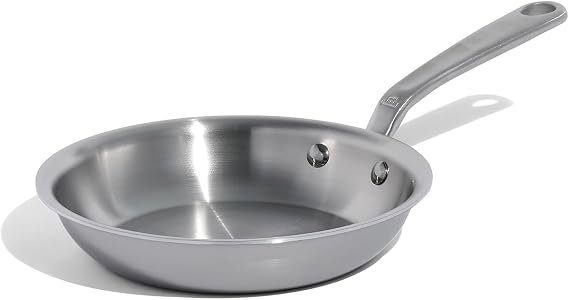 Made in Cookware - 8-Inch Stainless Steel Frying Pan - 5 Ply Stainless Clad - Professional Cookware - Made in Italy - Induction Compatible