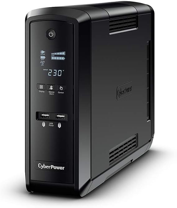 Cyberpower CP1500EPFCLCD-UK Backup UPS PFC Pure Sinewave 1500VA/900W 2 x UK Sockets 4 x IEC