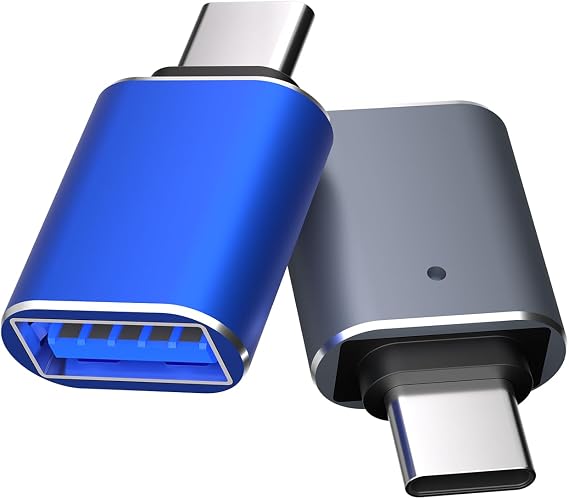 iDiskk USB C to USB Adapter (2 Pack), Data Transfer and Charging OTG | Compact Pocket-Sized Design,Wide Compatibility with iPhone 17/16/15/14/iPad/Android/Mac/Windows PC