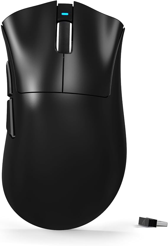 ATTACK SHARK V3 Ultra Lightweight Wireless Gaming Mouse with 25K DPI-BlackA | PAW3311 Optical Sensor, 1K Polling, Mechanical Switch, 2.4G/BT/USB Wired, Esports Gamer 65g Ergonomic From Mice, PC/Mac/Win
