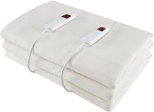 GOFLAME King Size Heating Bed Warmer, 80 x 78 Inch Heated Mattress Pad w/ 9 Heating Levels & 9H Timer, Overheat Protection, Electric Heat Pad w/Dual Controller, Machine Washable