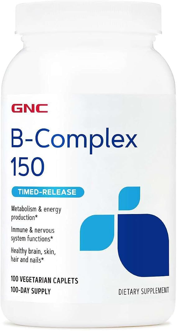 GNC B-Complex 150, Metabolism & Energy Production, Timed-Release, 100 Count