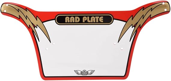Number Plate Rad Red/Gold - 4388 | bmx-bike-components