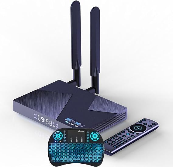 Android TV Box with Octa-Core Processor, 8GB RAM, 64GB Storage, WiFi 6, Bluetooth 5.0, 8K/4K Ultra HD Streaming, USB 3.0 for Smart Media Playback and High-Definition Entertainment