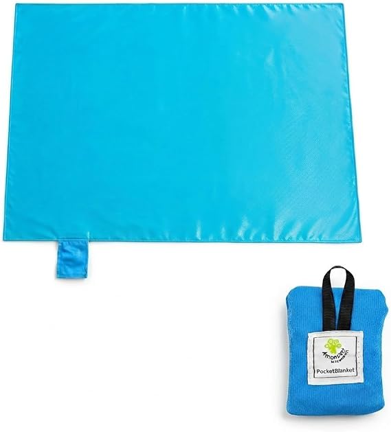 Waterproof Beach Mat 110 * 70cm, Outdoor Beach Blanket and Picnic Blanket, Sand‑proof Camping Blanket with Carry Bag for Travel Park Outdoor