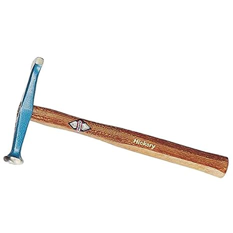 Picard Bumping Hammer, Double Smooth Faces, Professional Planishing Tool for Auto & Motorcycle Bodywork, Alloyed Steel, Dual Curved Hickory Handle, 500g