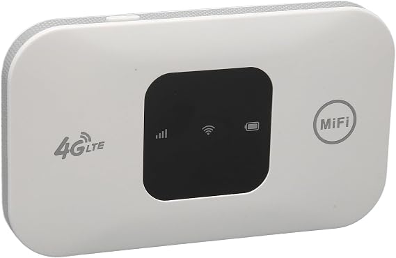 Septpenta Mobile WiFi Hotspot, 150Mbps Portable WiFi Router, Support B1/3/5/7/8/20/40, LED Smart Screen Display and 2100mAh Rechargeable Battery Design for Travel, Business, Camping, Office
