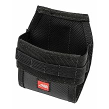 Diamondback Easy-Release Tape Holster - Large | Fits 35' Tape Measure | 8 Elastic Pockets for Tools | Durable Nylon with Quick-Access Bottom | Heavy-Duty 2" Spring Steel Clip | Black
