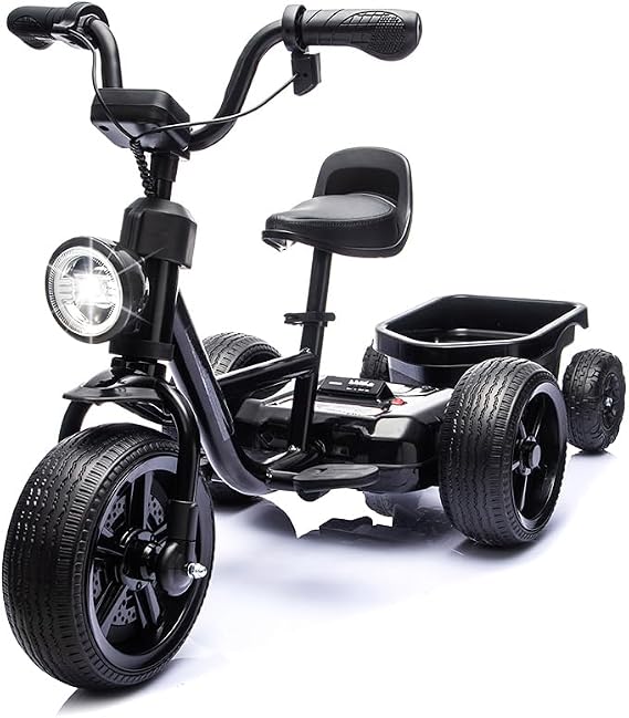 Electric Bike Kid's Ride On Car for Toddlers 2-5 (Black)