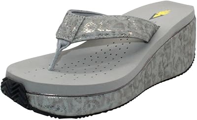 Volatile Frappachino Wedge Sandals for Women Featuring Genuine Leather with EVA Insole and Rubber Outsole