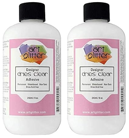 Art Institute Glitter Refill Bottle, 8 oz - Single Pack, 4336846143 Dries Clear Adhesive Glue 8 Ounce (Flat Cap) Re (St f w)