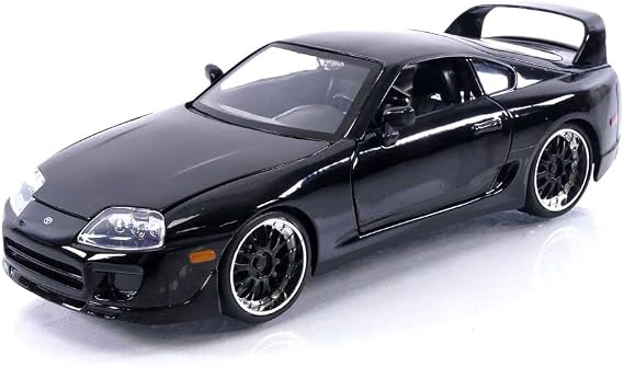 1995 Supra Black 1/24 Diecast Model Car by Jada 33380