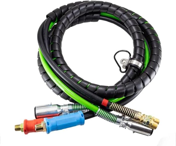 Mytee Products 3-in-One Rubber Air Hose Electrical Cable Wrap 12' Air Line Hose