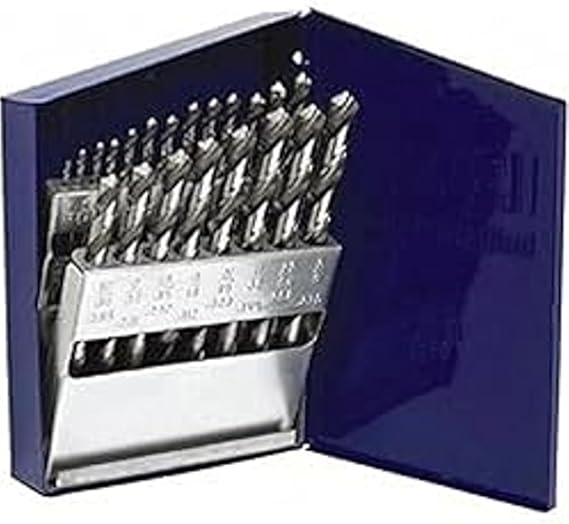 Irwin Industrial Tools spiral matkap ucu seti, düz şaftlı, uzunluk, 63221, kobalt, metalik altın rengi, 21 adet metal endeksi