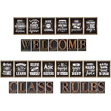 Bundle- 2 Items: Welcome Posters and Class Rules Posters for Classroom Decor