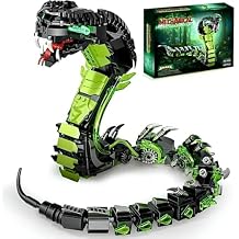 Fangool 2025 Mechanical Snake Building Blocks Set, Technological Cobra Animals Model Toy Set, 689 Pcs Creative Toys Gifts for Adults