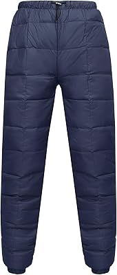 ATOFY Womens Ski Snow Pants Winter Down Pants Windproof Warm Lightweight Trousers