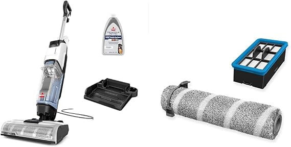 Bundle of BISSELL CrossWave Edge, Multi-Surface Hard Floor Cleaner Wet Dry Vacuum with Zero-Gap Edge Technology, 4111A + BISSELL CrossWave MultiSurface Edge Accessory Kit, 4202F