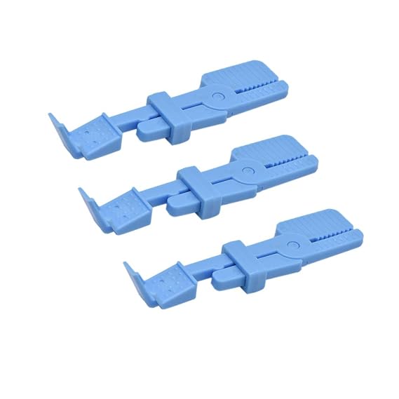 3 Pcs Dental X Ray Film Holder,Intraoral Film Clip Holder(Blue)