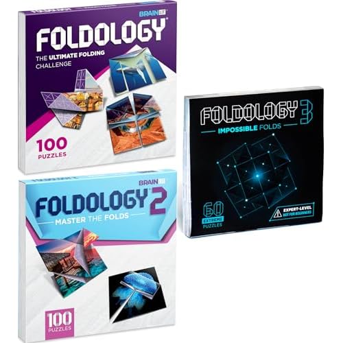 FOLDOLOGY 1-2-3 Bundle! Three Origami Puzzle Games, with 260 Puzzles Total.