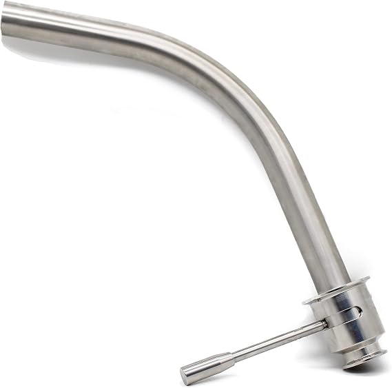 QiiMii SS304 Sanitary Rotaring Racking Arm 180 Degree Rotation for Conical Fermenter, Tri Clamp 1.5 inch x Tri Clamp 2.5 inch