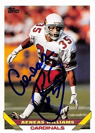 Autograph 125534 Arizona Cardinals 1993 Topps No. 67 Aeneas Williams Autographed Football Card