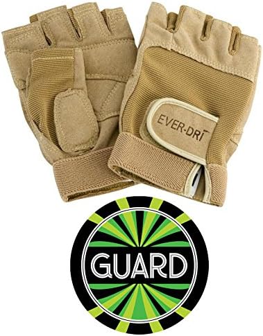 Ever-DRI Performance Gloves and Color Guard Decal Bundle (X-Small, TAN)