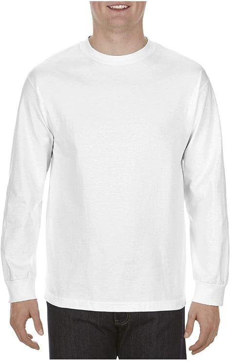 Alstyle Apparel 6.0 oz 100% Cotton Long-Sleeve T-Shirt (AL1304) White, 2XL