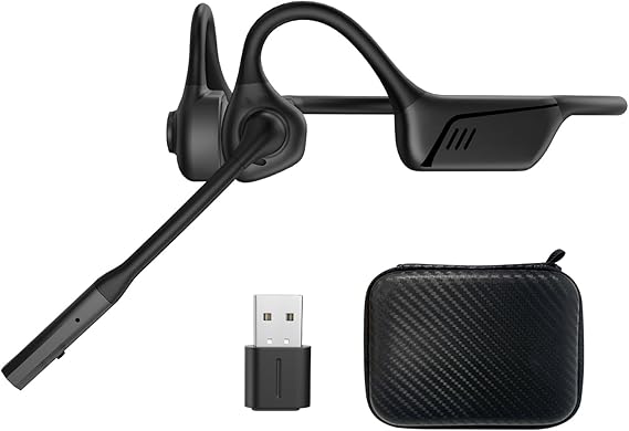 ZIOCOM Open Ear Headphone with Mic, AptX-LL, Compatible with Call, Meeting