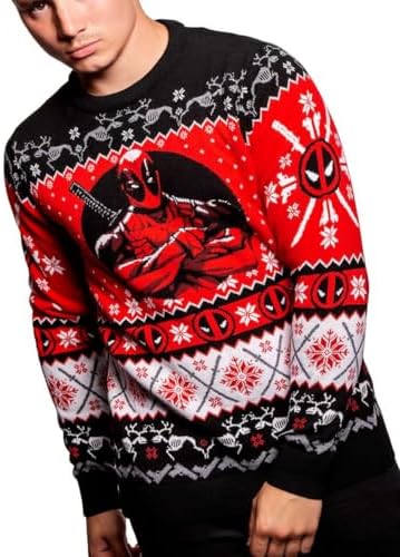 Deadpool Ugly Christmas Sweater for Men and Women Marvel Gift