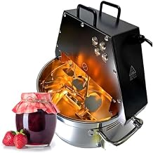 Automatic Food Mixer, Electric Jam Stirring Pot, Double Stirring Blade Stirring Machine, Stainless Steel Automatic Stirrer for Cooking,220V