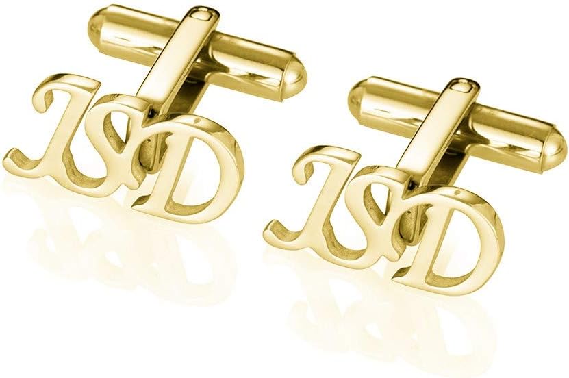 Personalized Initial Letter Custom Groom Cufflinks for Wedding Customized Monogram Cuff Links