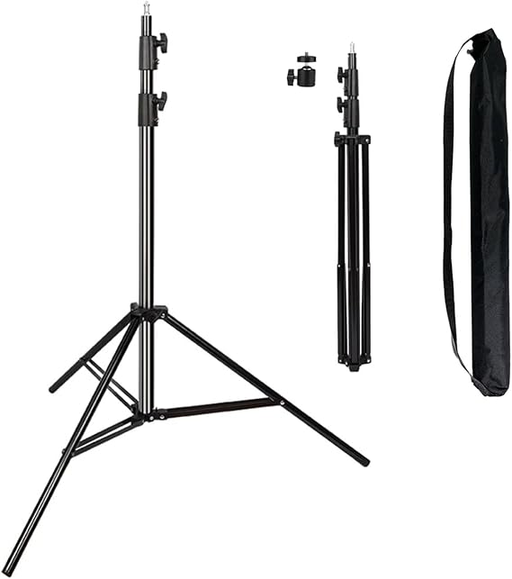 Light Stand for Photography 9.2ft/2.8M Heavy Duty Tripod Spring Cushioned