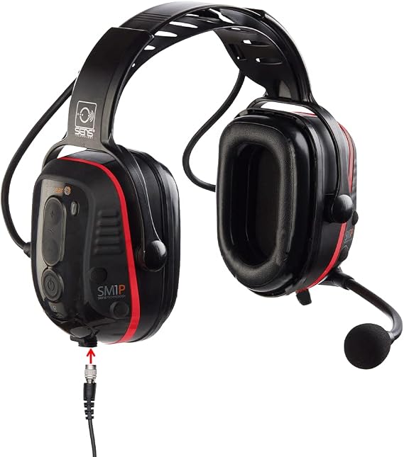 Hazardous Location Industrial Communication Headset, Smart Wireless Headphones with Noise Cancelling Ear Protection, SM1P-IS