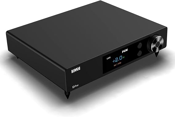 SMSL VMV D1se2 Balanced DAC ES9039MSPRO Chip Bluetooth 5.0 Support MQA MQA-CD Decoder XMOS XU-316 DSD512 PCM 32bit/768kHz USB/Optical/Coaxial/Bluetooth/I2S Input HiFi Audio DAC with Remote Control