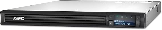 APC Smart-UPS, SMT750RM1U 1U Rack Back-UPS, 750 VA Backup Battery Power Supply, 4 x NEMA 5-15R, AVR, LCD Screen Bundled with 16GB USB Storage