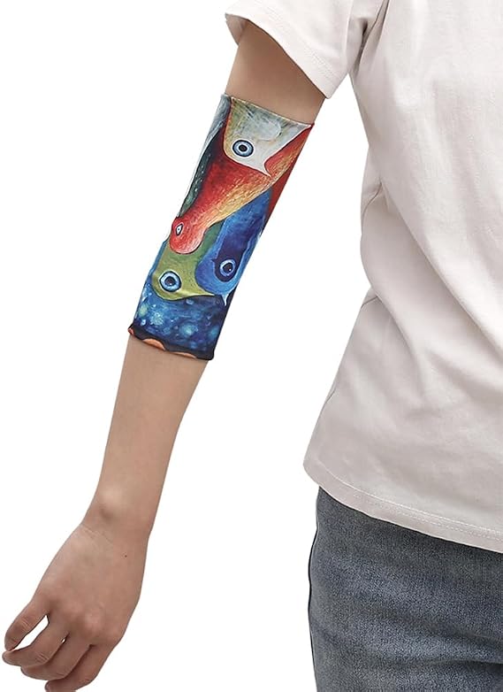 Fashion Elbow Protector Football Basketball Tattoo Cover Up for Men Women