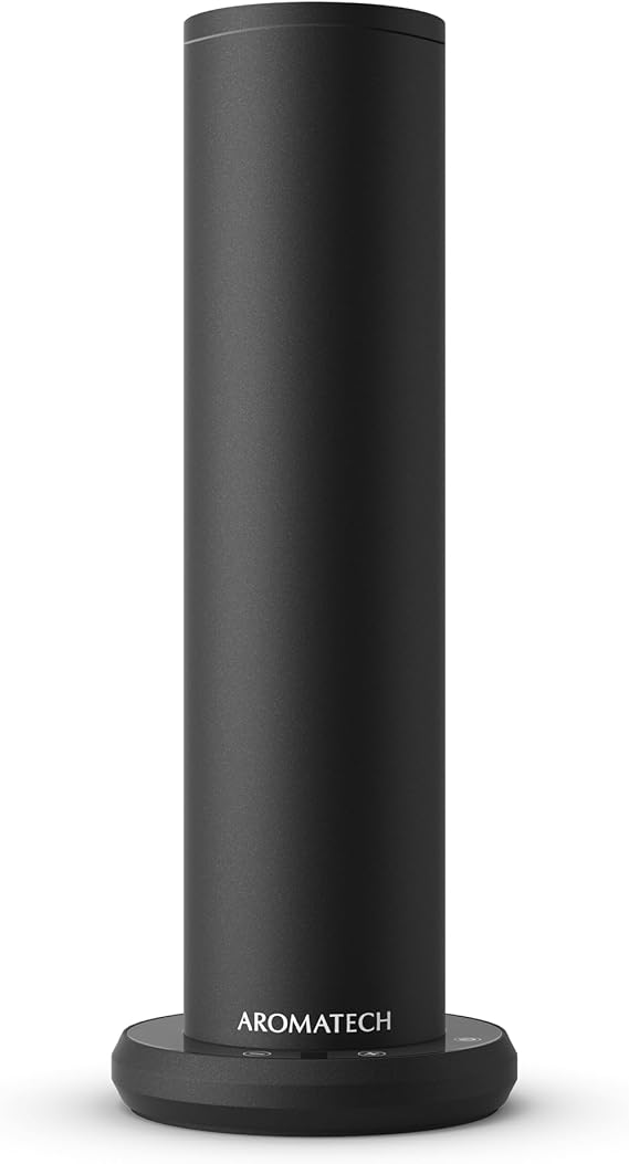 AromaTech New AroMini BT Plus Scent Diffuser w/Bluetooth Cold-Air Diffusion Scent Machine for Home, Office, Hotel, Spa Nebulizing Diffusion System for Essential Oil Blends (Black)