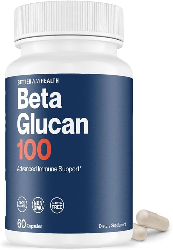 Better Way HealthTM - Advanced Immune Readiness - Highly Purified 1,3/1,6 Beta Glucan 100 - Clinically Tested Immune Defense - 100mg/60 Capsules